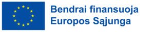 Bendrai finansuoja Europos Sąjunga – ES vėliavos logotipas