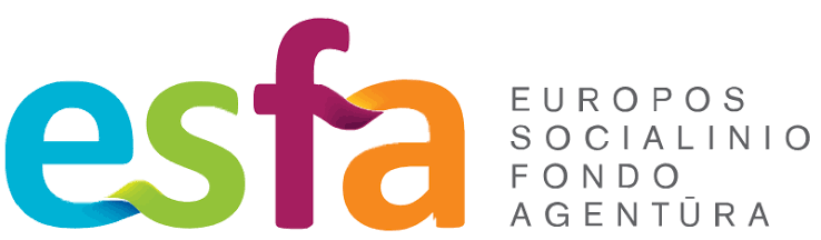 Europos socialinio fondo agentūros (ESFA) logotipas